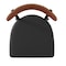 Flash Furniture Black Vinyl Seat Barstool with Walnut Wood Back XU-DG6V6BV-WAL-GG - alternate 5